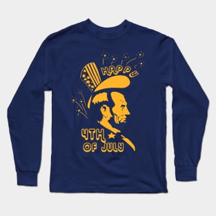 Abe 4th of July Design 2 Long Sleeve T-Shirt